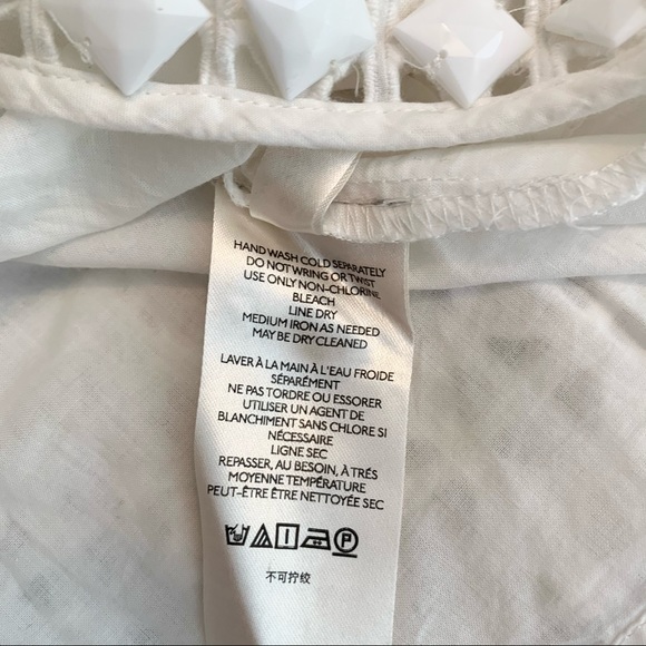 NWT Anthropologie Monika Beaded Eyelet Blouse - Picture 8 of 11